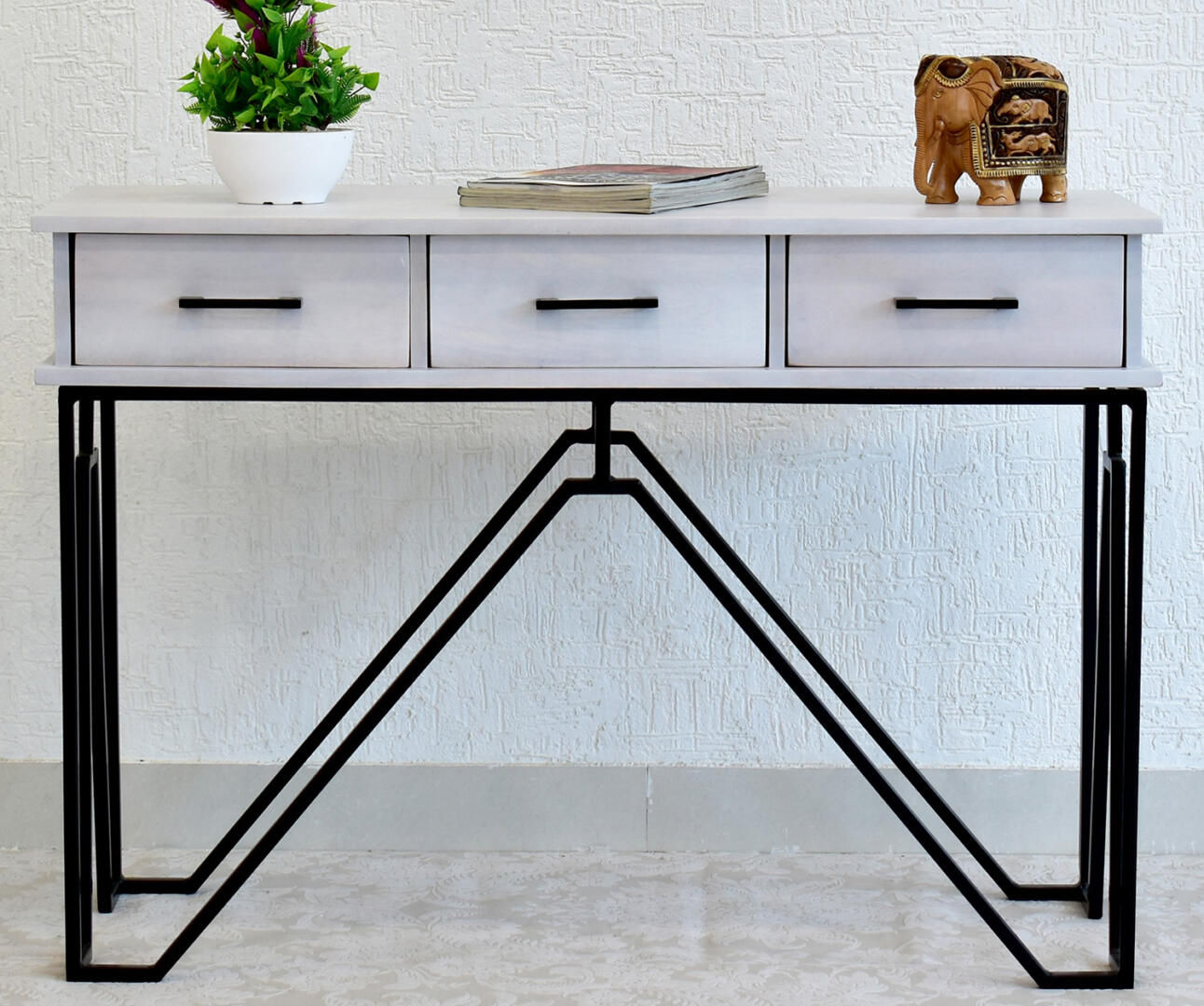 CASINO Console Hall Table-White